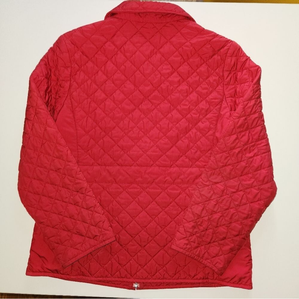 Pendleton Red Quilted Zip Up Chore Jacket Medium - image 2
